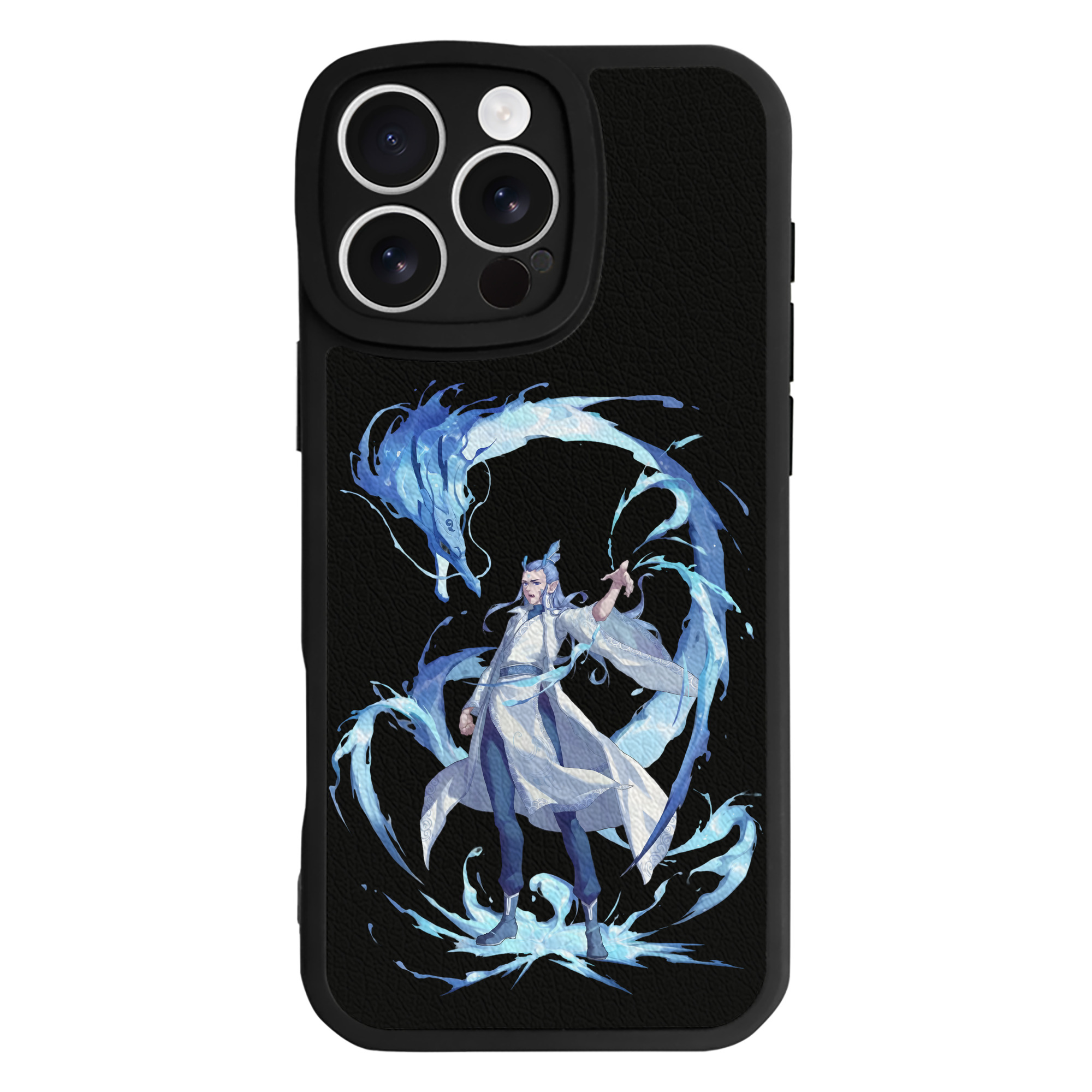 （画像用） Ne Zha 2 ナタ 魔童の大暴れ 【iPhone 16シリーズ対応】シリコンスマホケース（レザー調） 材質：シリコン
